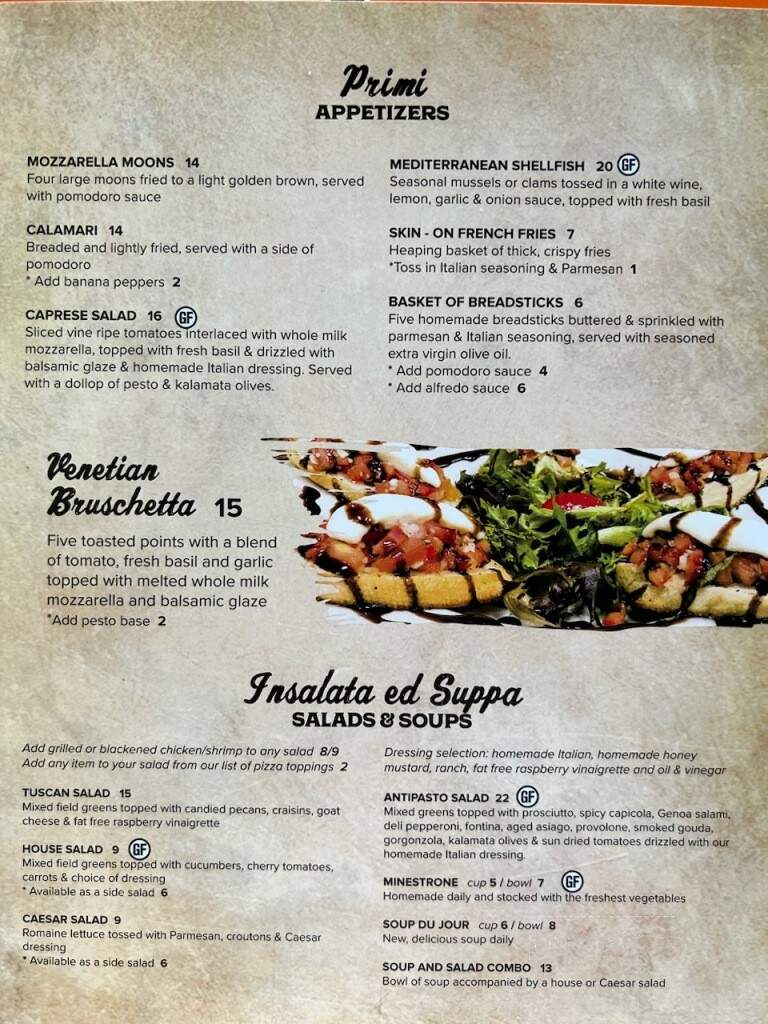 Chianti Room - St Augustine, FL menu_pic