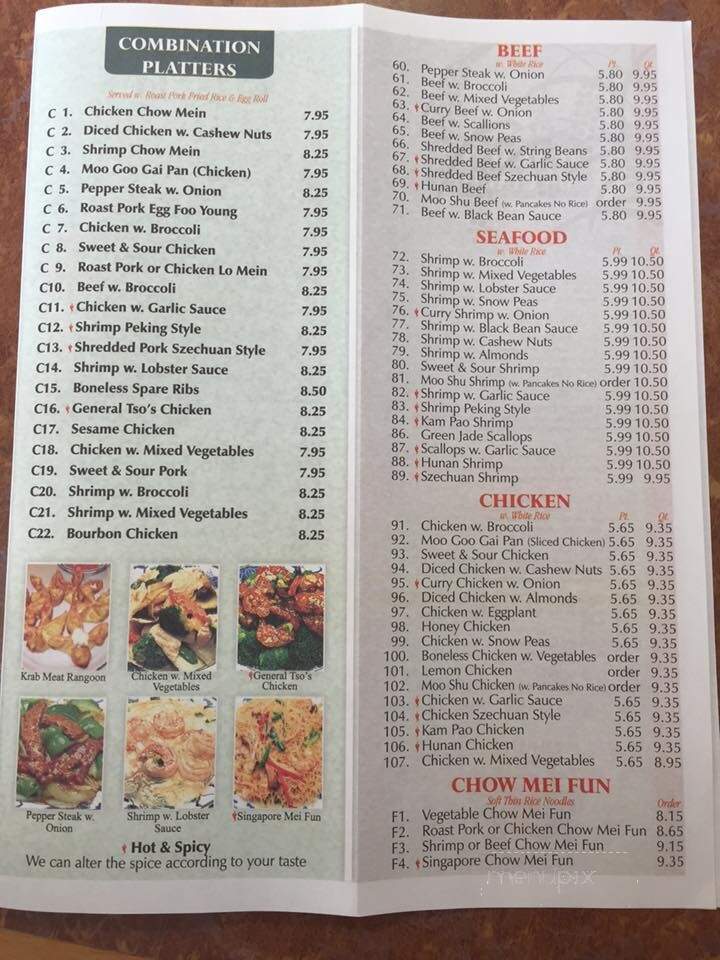Chung Xiang Chinese Food - Apopka, FL menu_pic