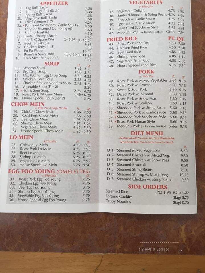 Chung Xiang Chinese Food - Apopka, FL menu_pic