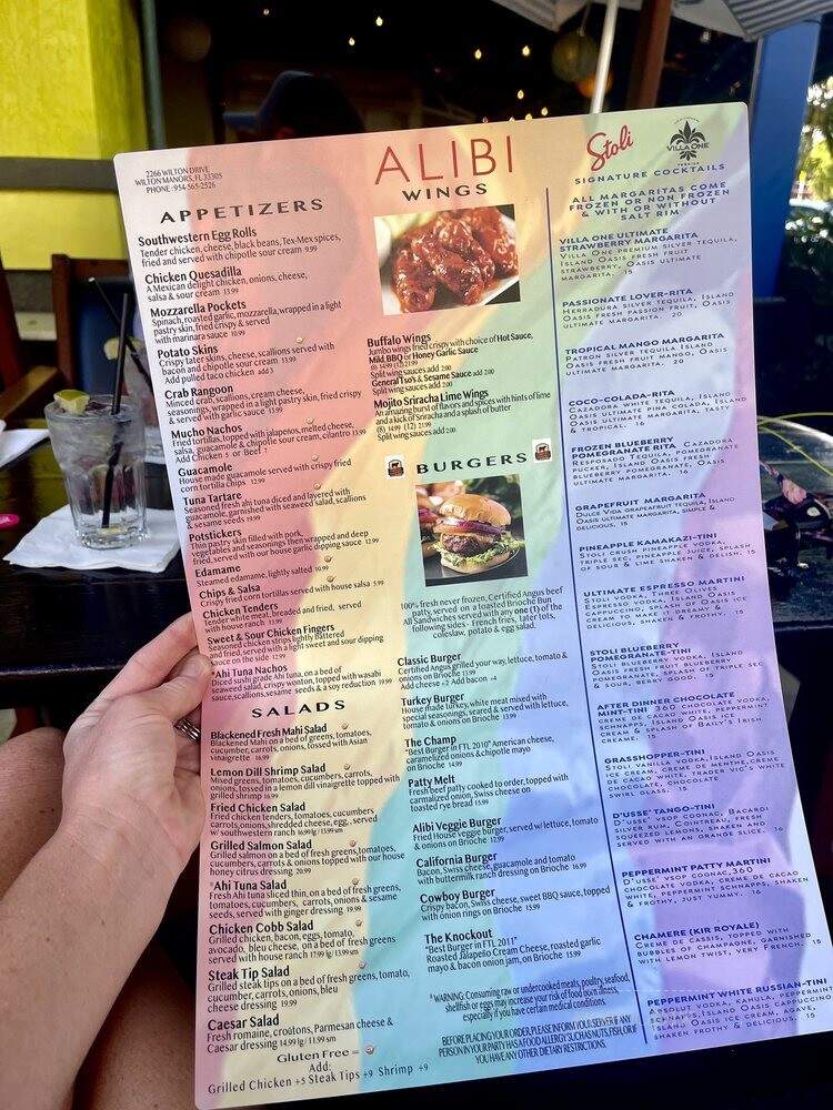 Georgie's Alibi - Wilton Manors, FL menu_pic