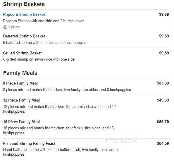 Long John Silver's - Brandon, FL menu_pic
