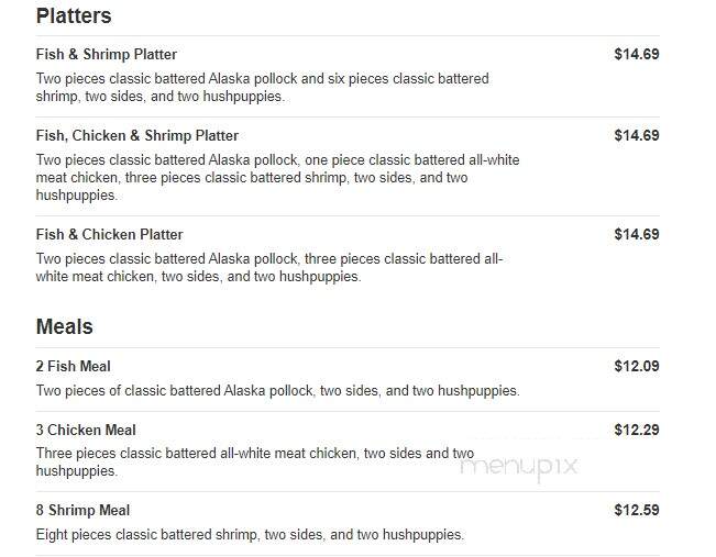 Long John Silver's - Brandon, FL menu_pic