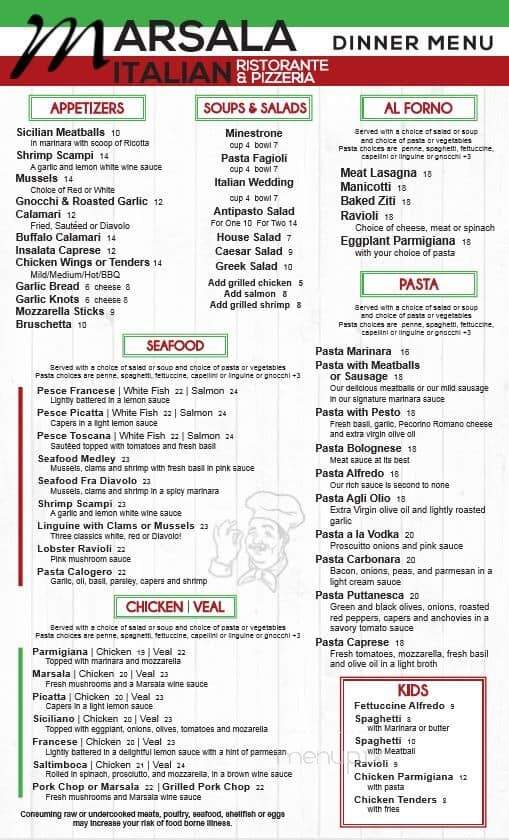 Marsala Pizza Of Estero - Estero, FL menu_pic