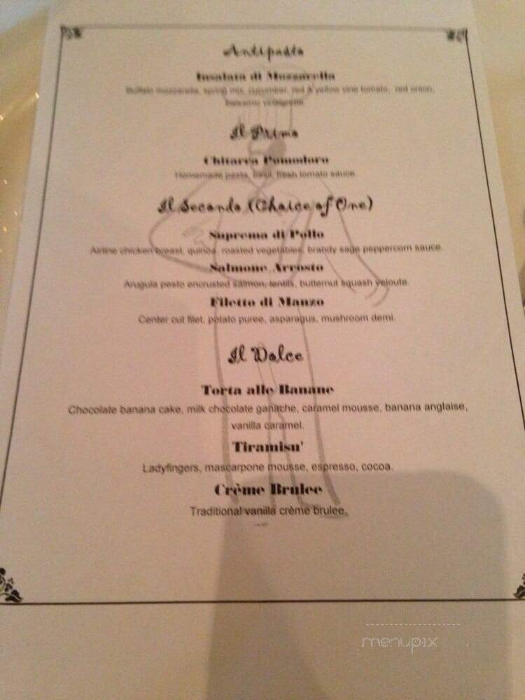 Bacco Ristorante - Southfield, MI menu_pic