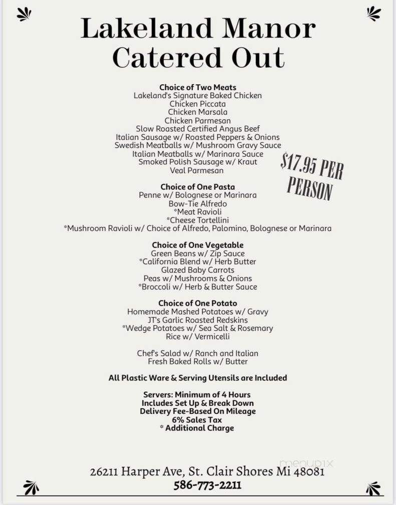 Lakeland Manor - St Clair Shores, MI menu_pic