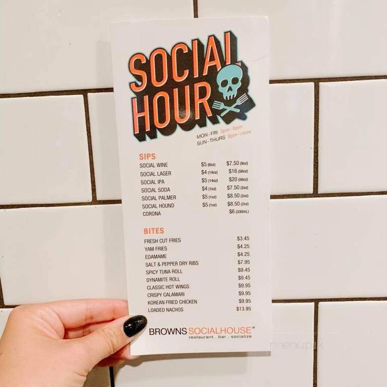 Brown's Social House - Victoria, BC menu_pic