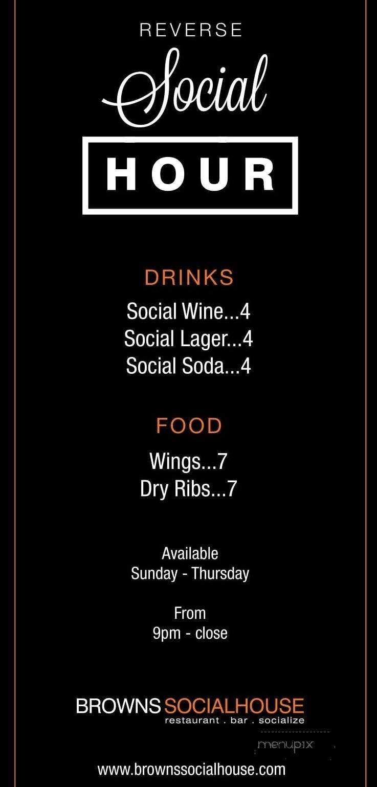 Brown's Social House - Victoria, BC menu_pic