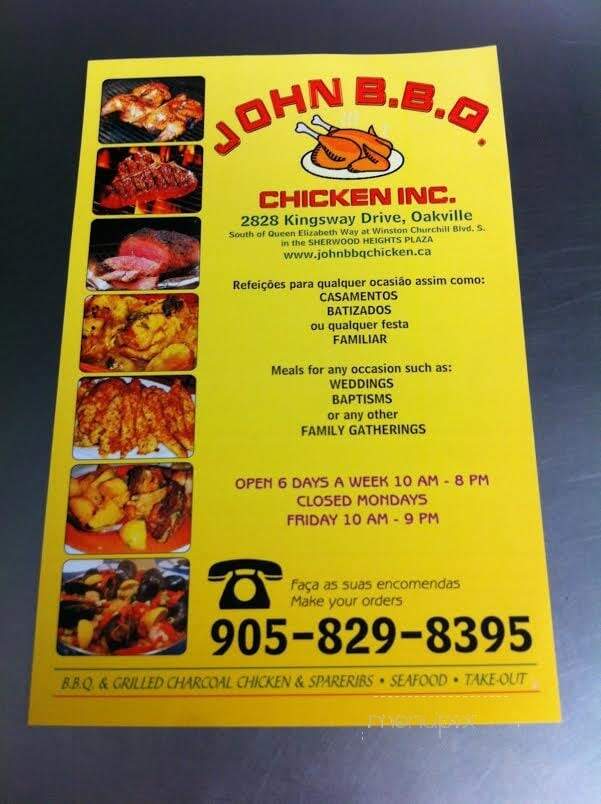 John BBQ Chicken Inc - Oakville, ON