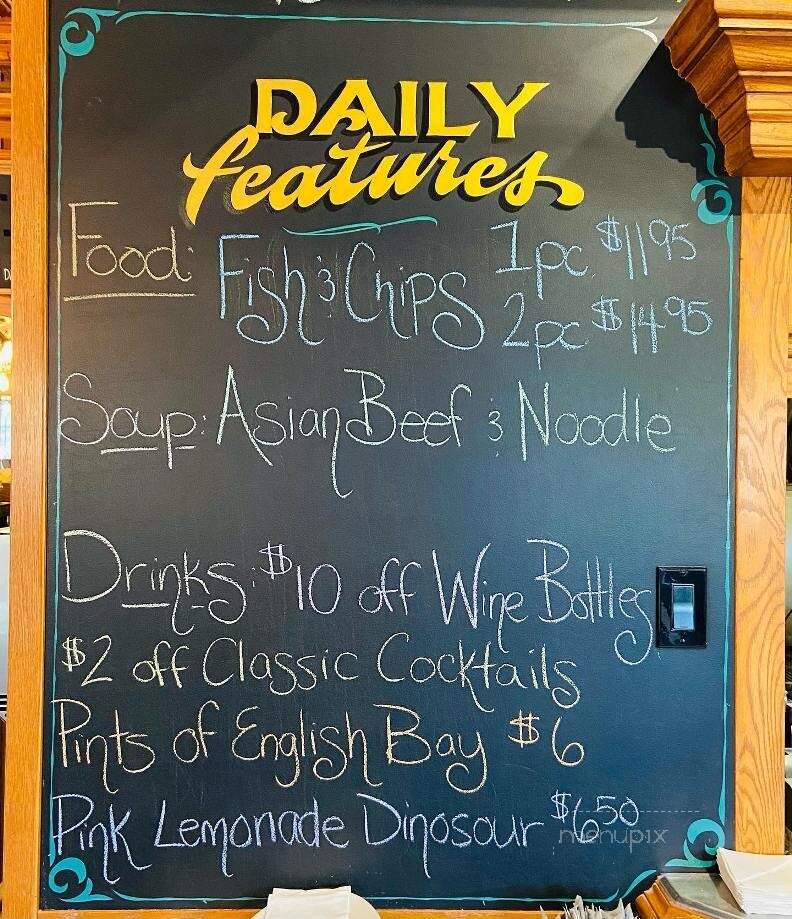 Monkey Tree Pub - Saanich, BC menu_pic