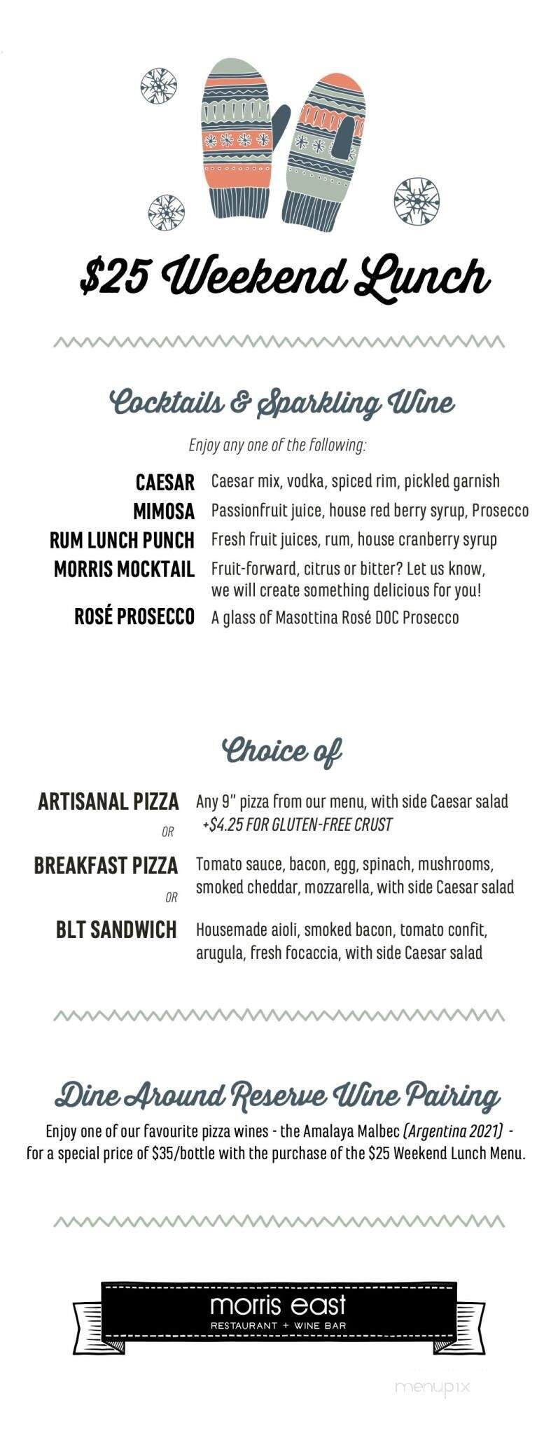 Morris East - Halifax, NS menu_pic