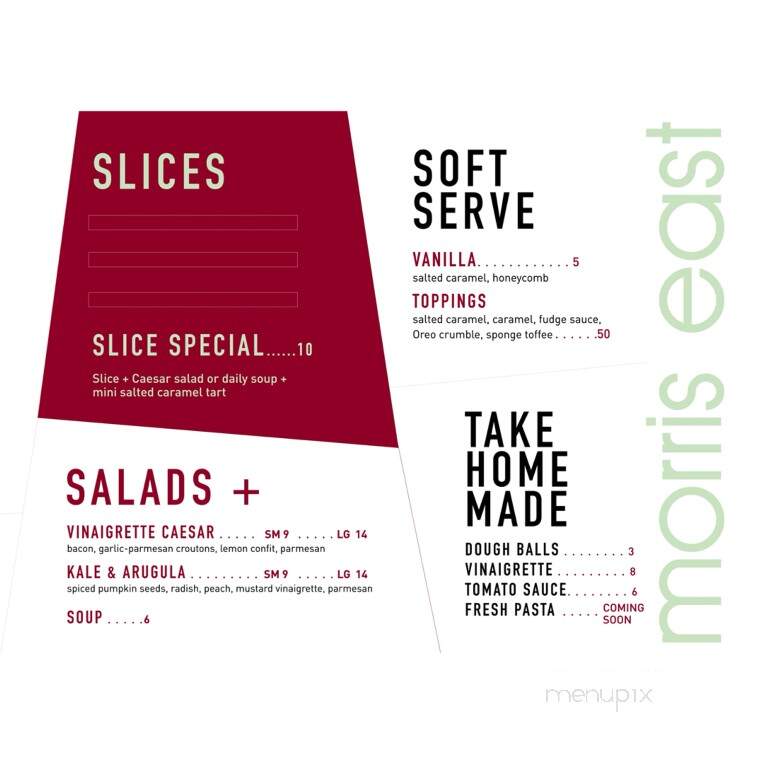 Morris East - Halifax, NS menu_pic