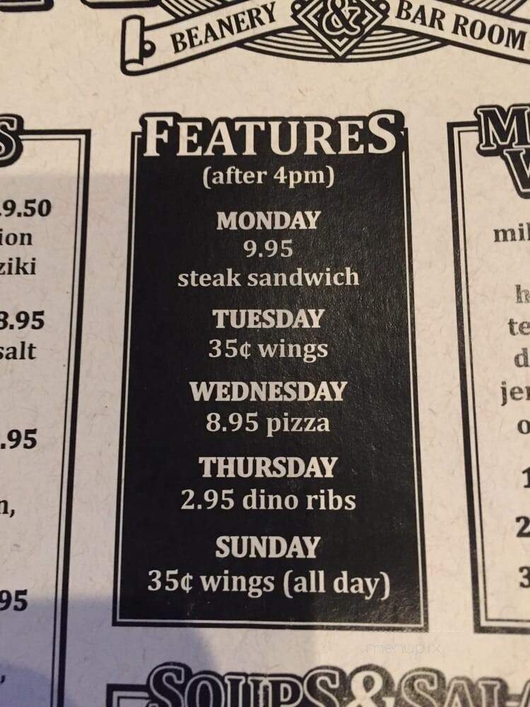 Moose McGuire's - Calgary, AB menu_pic