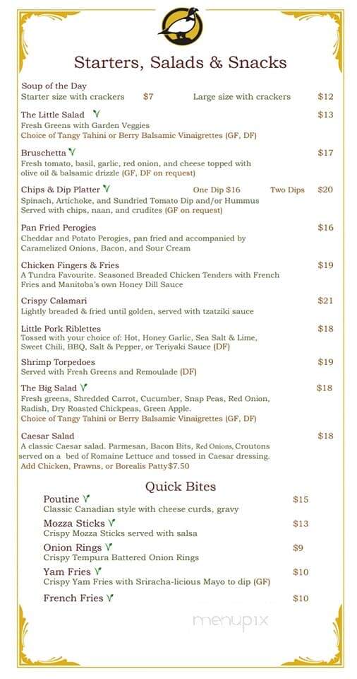 Tundra Inn - Churchill, MB menu_pic