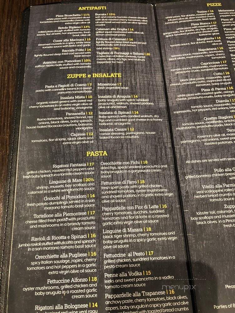 Marcello's Pizzeria - Toronto, ON menu_pic