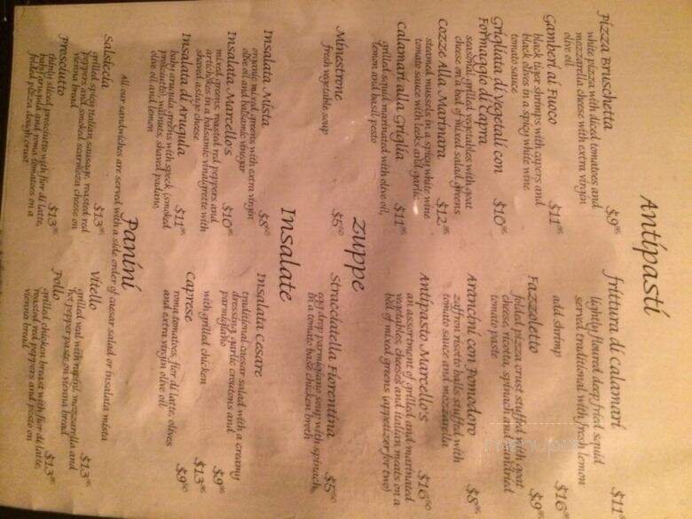 Marcello's Pizzeria - Toronto, ON menu_pic