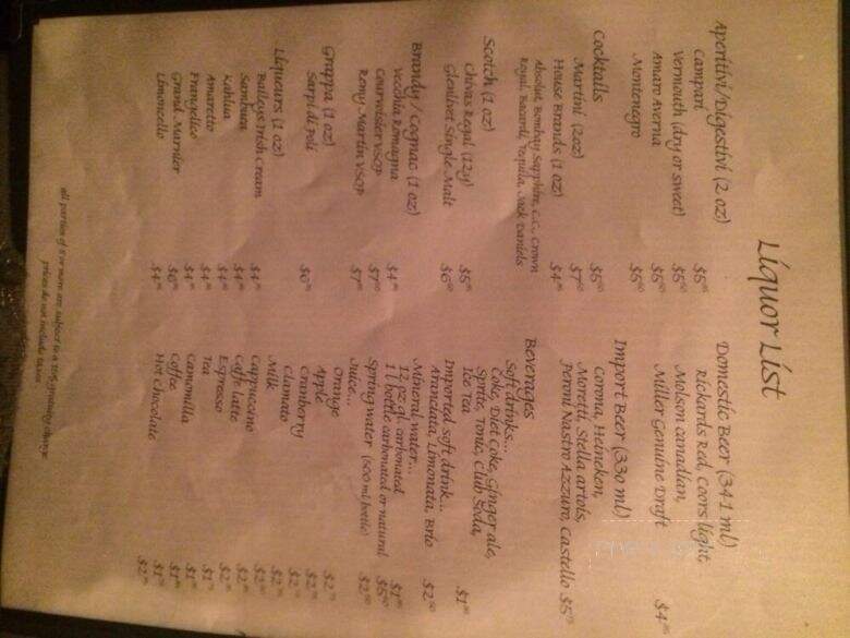 Marcello's Pizzeria - Toronto, ON menu_pic