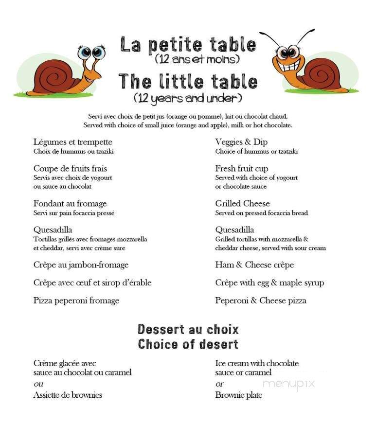 Cafe Archibald - Dieppe, NB menu_pic