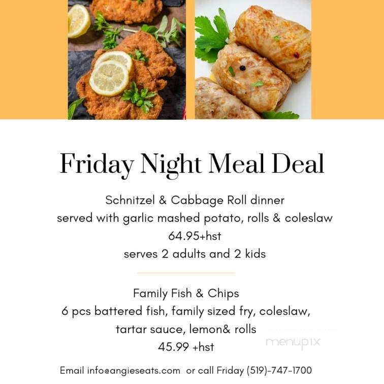 Angie's Kitchen - Saint Agatha, ON menu_pic