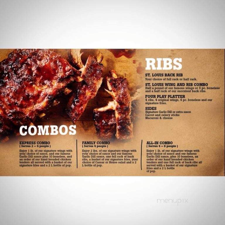 St. Louis Bar and Grill - Oakville, ON menu_pic