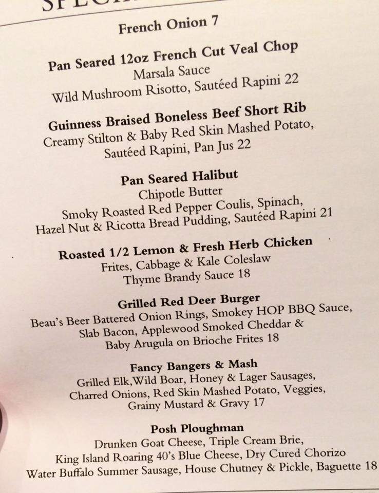 The House On Parliament St - Toronto, ON menu_pic
