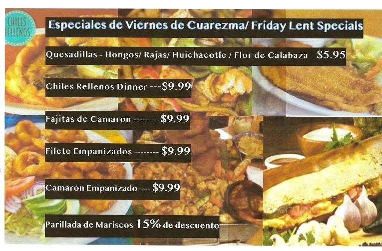 El Tarasco - Chicago, IL menu_pic