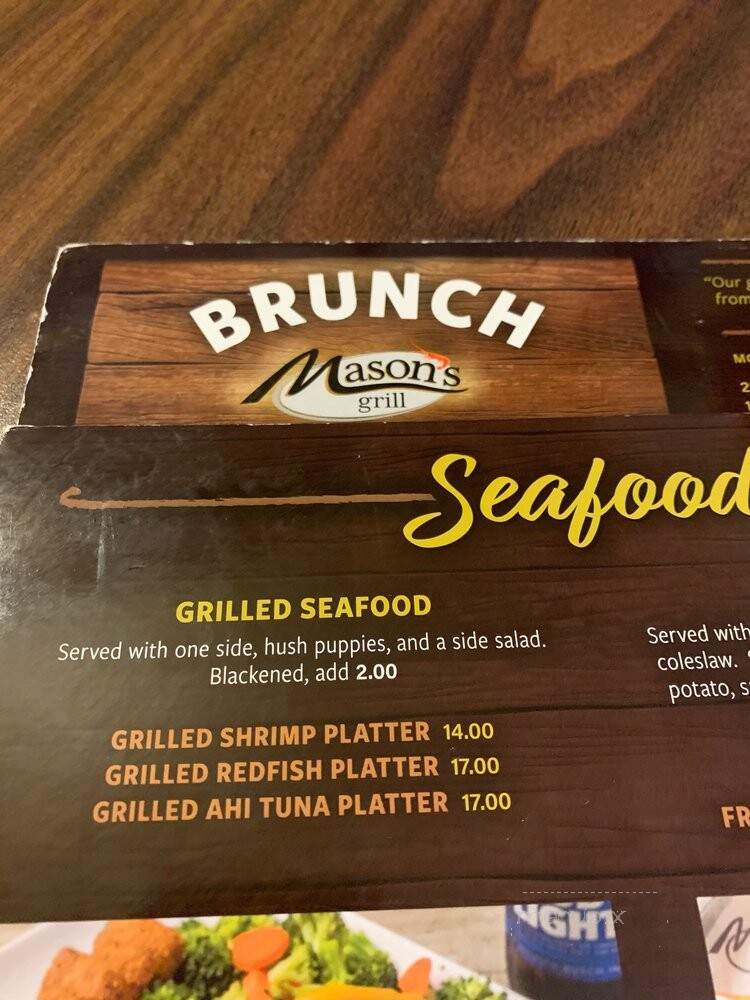 Masons Grill - Baton Rouge, LA menu_pic