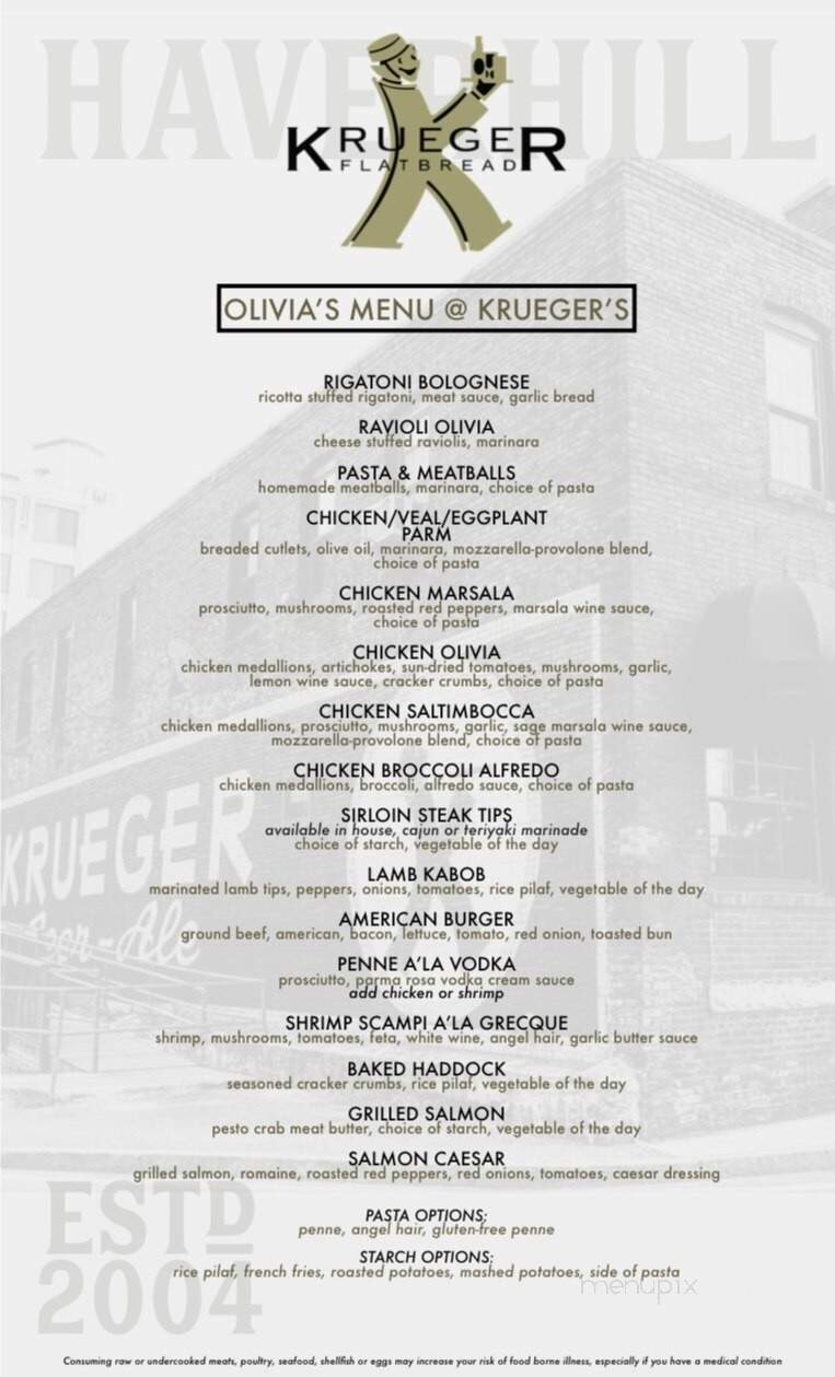 Krueger Flatbreads - Haverhill, MA menu_pic