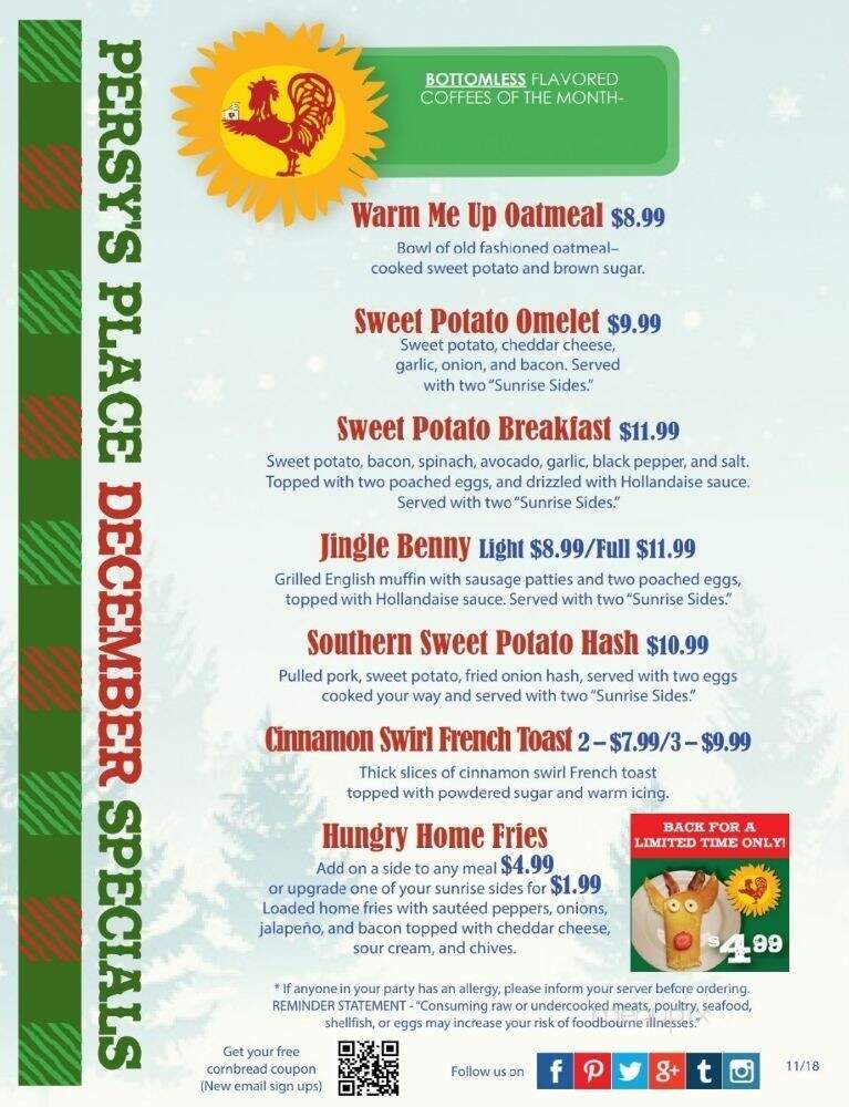 Persy's Place - Mashpee, MA menu_pic