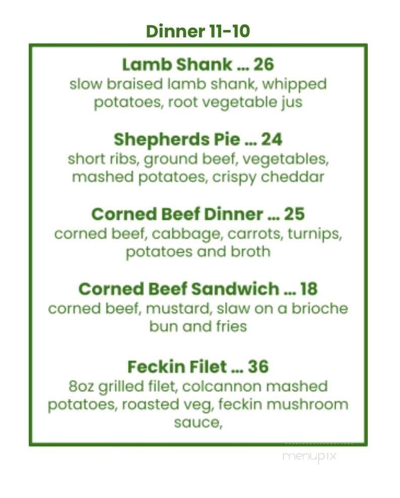 Red Parrot - Hull, MA menu_pic