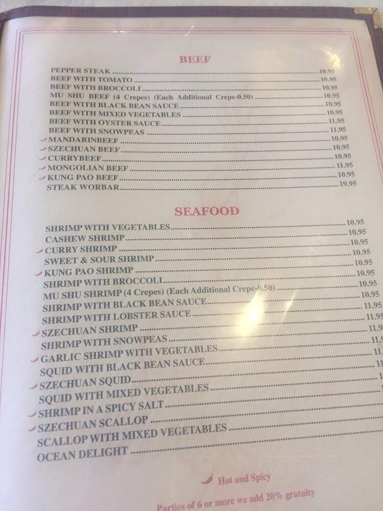 Mandarin Restaurant - Albuquerque, NM menu_pic