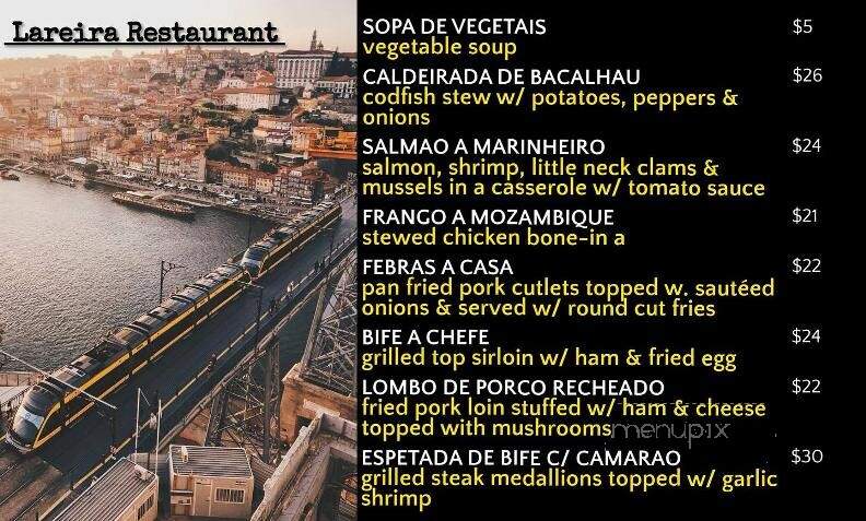 Lareira Restaurant - Mineola, NY menu_pic