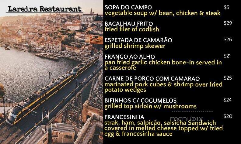 Lareira Restaurant - Mineola, NY menu_pic