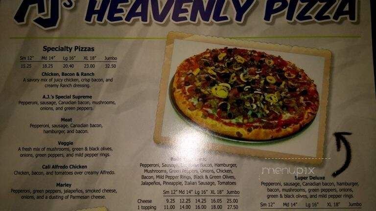 A J's Pizza - Catoosa, OK menu_pic