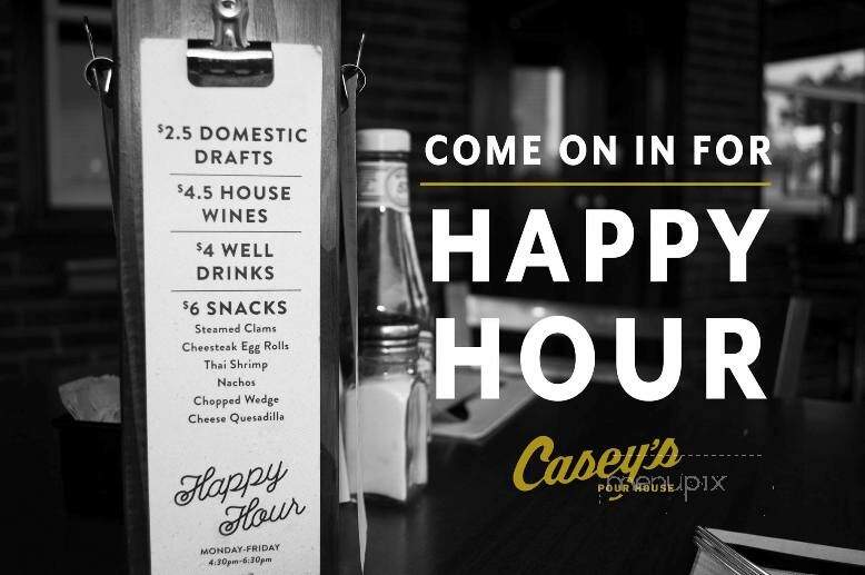 Casey's Ale House - Berwyn, PA menu_pic