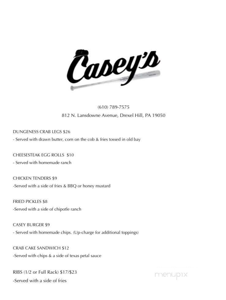 Casey's Saloon & Restaurant - Drexel Hill, PA