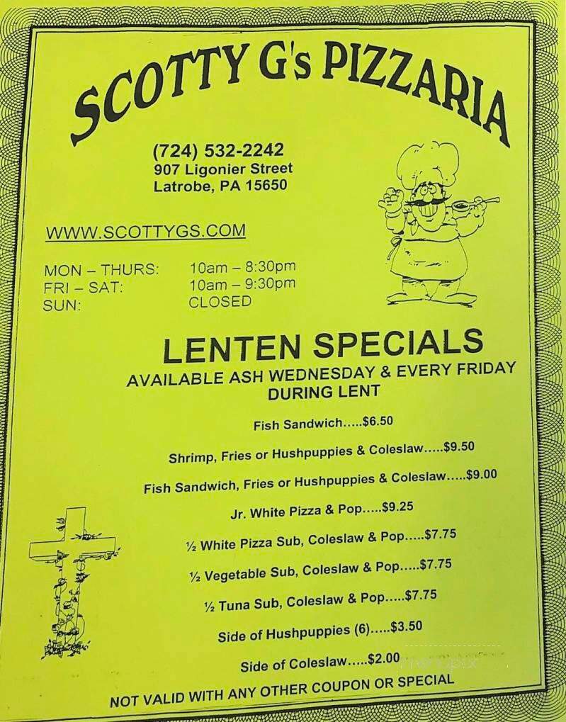 Scotty G's Pizzeria - Latrobe, PA