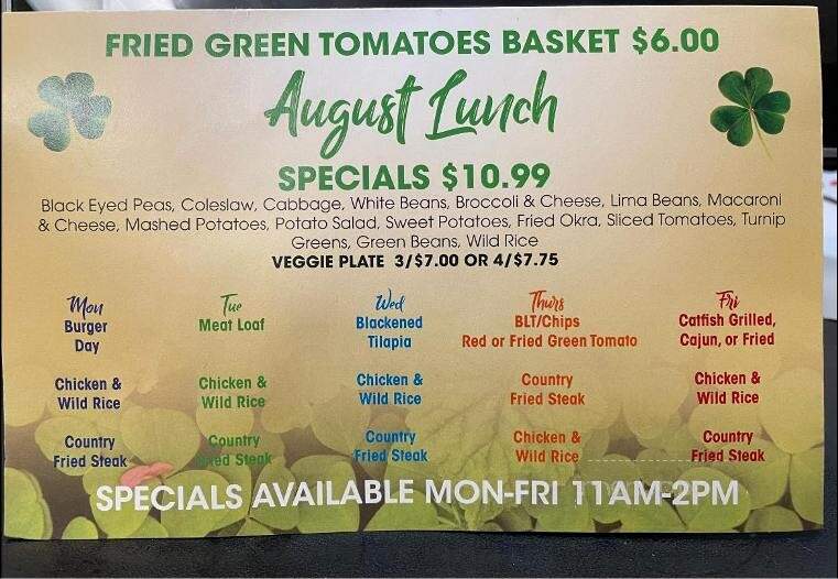T J Mulligans - Jackson, TN menu_pic