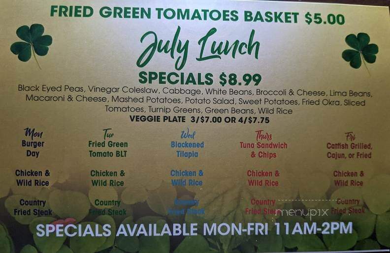 T J Mulligans - Jackson, TN menu_pic