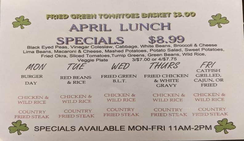 T J Mulligans - Jackson, TN menu_pic