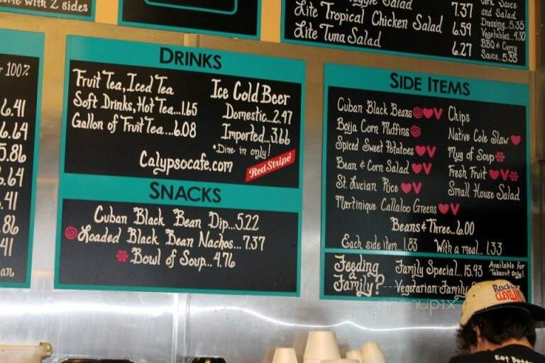 Calypso Cafe 100 Oaks - Nashville, TN menu_pic