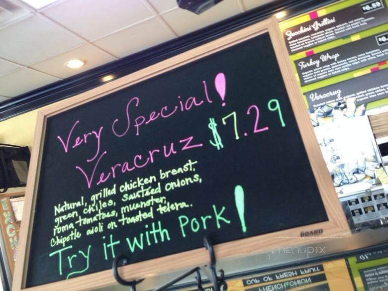 Jason's Deli - San Antonio, TX menu_pic