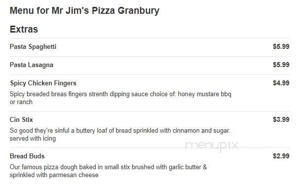 Mr Jim's Pizza - Granbury, TX
