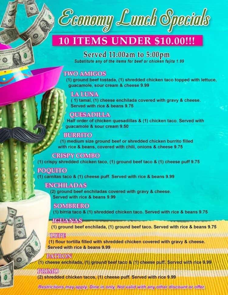 Rancho Grande Mexican Restaurant - Tomball, TX menu_pic