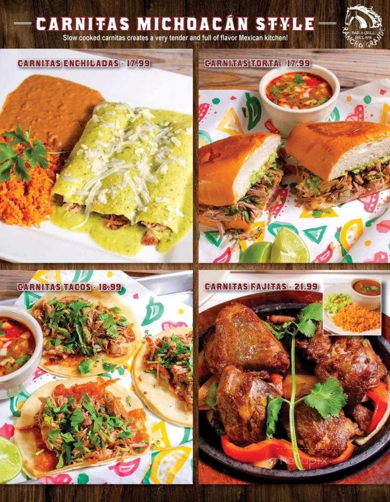 Rancho Grande Mexican Restaurant - Tomball, TX menu_pic
