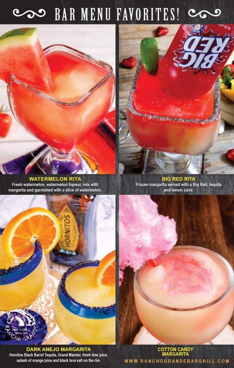 Rancho Grande Mexican Restaurant - Tomball, TX menu_pic