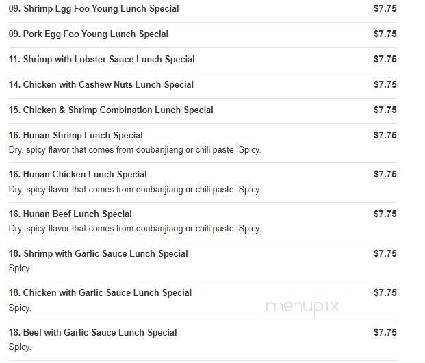 Double Dragon - Bedford, VA menu_pic