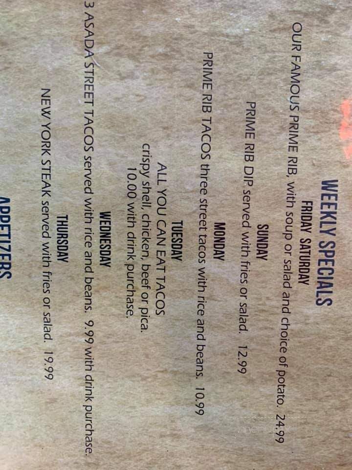 Dos Reales Taqueria - Stanwood, WA menu_pic