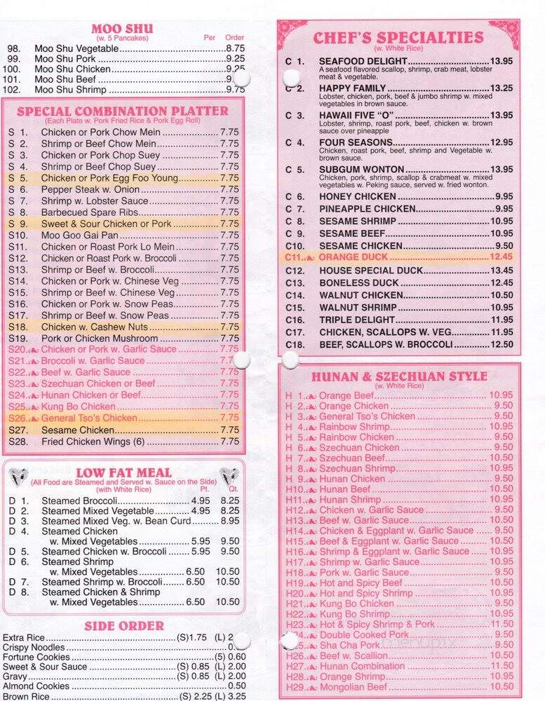China East - Wauwatosa, WI menu_pic