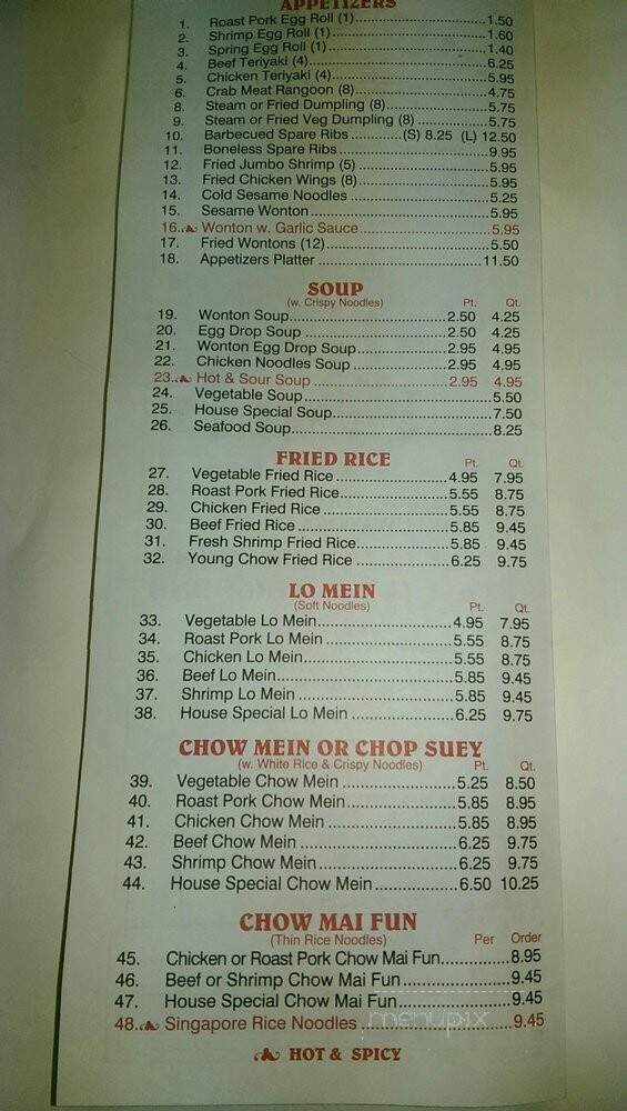 China East - Wauwatosa, WI menu_pic