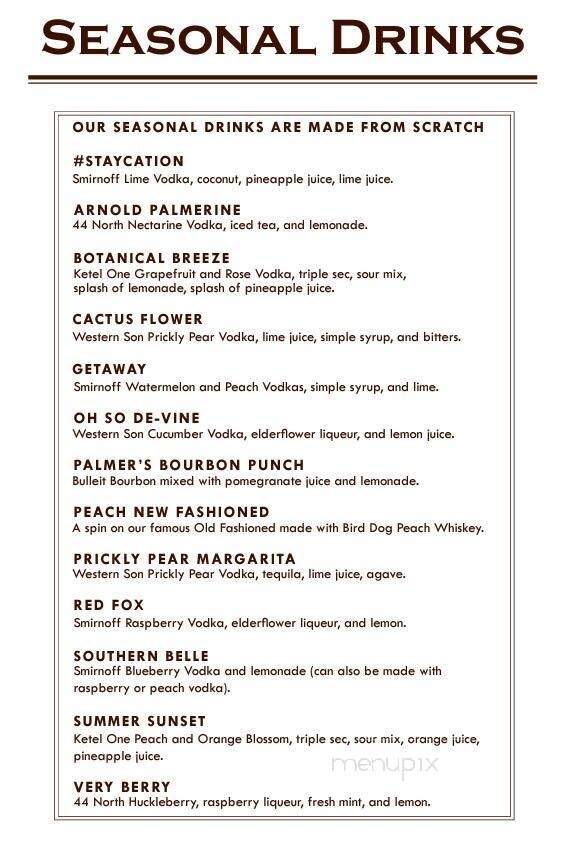 Palmer's Steakhouse - Hartland, WI menu_pic